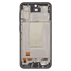 OLED Assembly With Frame Compatible Samsung for Galaxy A37 5G (A376 / 2026) (Refurbished) - Charkoal
